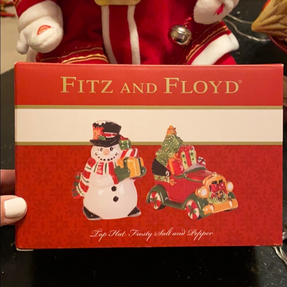 Fritz & Floyd Top Hat Frosty Salt and Pepper